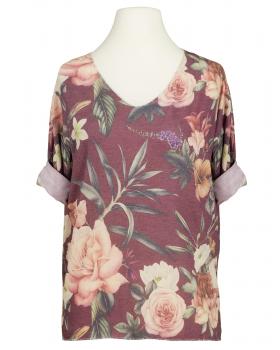 Shirt mit Blumen in  beere von Spaziodonna (Bild 1)