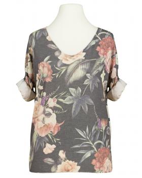 Shirt mit Blumen in  grau von Spaziodonna (Bild 1)