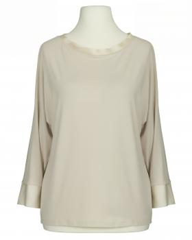 Shirt mit Satin in  beige von Italia Moda (Bild 1)