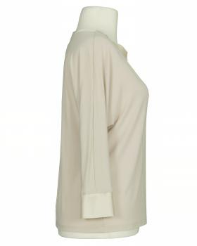 Shirt mit Satin in  beige von Italia Moda (Bild 2)