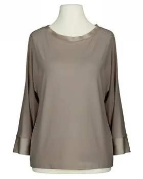 Shirt mit Satin in  braun von Italia Moda (Bild 1)