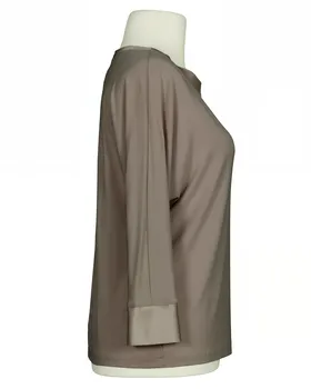 Shirt mit Satin in  braun von Italia Moda (Bild 2)