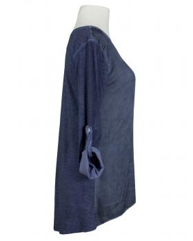 Shirt mit Seide in  blau von Spaziodonna (Bild 2)