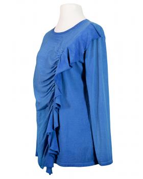 Shirt mit Seide in  royalblau von Made in Italy (Bild 2)