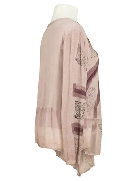 Shirt mit Seide und Print in  rosa von Spaziodonna (Bild 2)