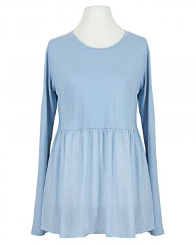 Shirt mit Volant in  hellblau von Selected Touch (Bild 1)