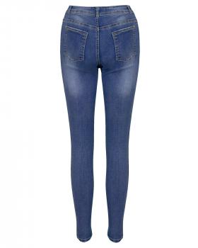 Skinny Jeans mit Streifen in  blau von Made in Italy (Bild 2)