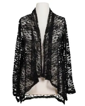 Spitzen Strickh�lle in  schwarz von esperance Paris (Bild 1)