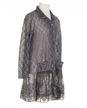 Spitzenjacke mit Seide in  grau von Manga (Bild 2)
