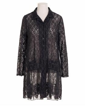 Spitzenjacke mit Seide in  schwarz von Manga (Bild 1)