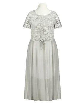 Spitzenkleid 2-tlg. mit Seide in  grau von Diana (Bild 1)