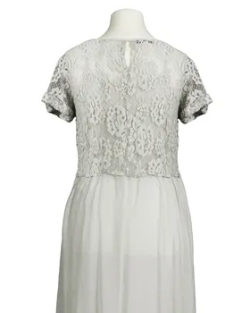Spitzenkleid 2-tlg. mit Seide in  grau von Diana (Bild 2)