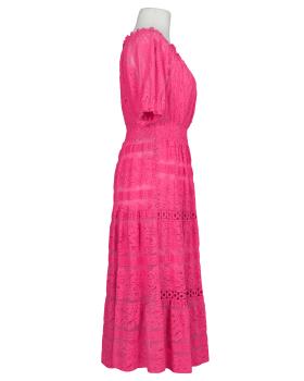 Spitzenkleid Baumwolle in  pink von H. Trend (Bild 2)