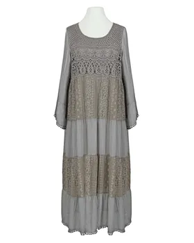 Spitzenkleid mit Seide in  braun von Spaziodonna (Bild 1)