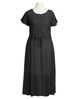 Spitzenkleid 2-tlg. mit Seide in  schwarz von Diana (Bild 1)