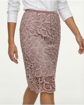 Spitzenrock mit Seide in  rosa von Diana (Bild 3)