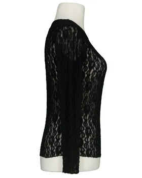 Spitzenshirt in  schwarz von Made in Italy (Bild 2)