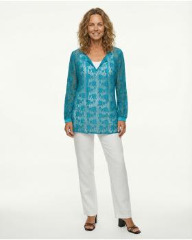 Spitzenshirt Floral in  t�rkis von RESTART (Bild 2)