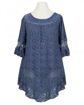 Spitzentunika Baumwolle in  blau von Diana (Bild 1)