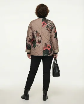 Steppjacke Floral in  braun von Made in Italy (Bild 4)
