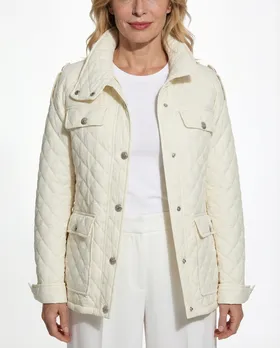 Steppjacke mit Schm�ckkn�pfen in  creme von Made in Italy (Bild 6)