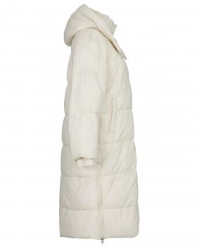 Steppmantel mit Kapuze in  ecru von Made in Italy (Bild 2)