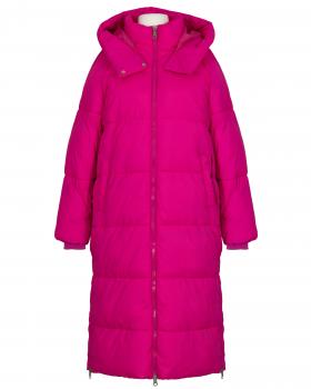 Steppmantel mit Kapuze in  pink von Made in Italy (Bild 1)