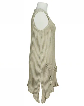Tunika mit Leinen in  beige von Vincenzo Allocca (Bild 2)