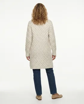 Strickh�lle Ajourstrick in  beige von Made in Italy (Bild 5)
