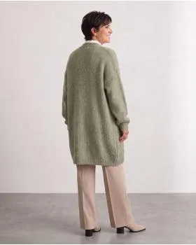 Strickh�lle Grobstrick in  khaki von Moda Italia (Bild 4)