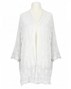 Strickhlle Kordelstickerei in  weiss von Made in Italy (Bild 1)