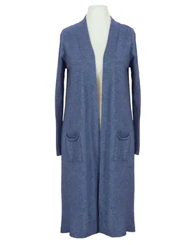 Strickh�lle lang in  jeansblau von Spaziodonna (Bild 1)