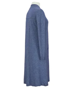 Strickh�lle lang in  jeansblau von Spaziodonna (Bild 2)