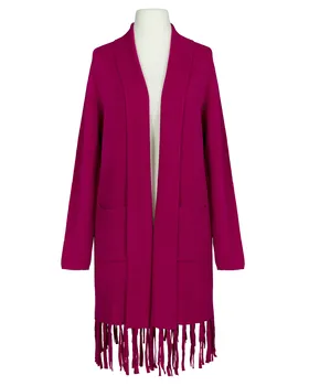 Strickh�lle mit Fransen in  fuchsia von Beauty Women (Bild 1)