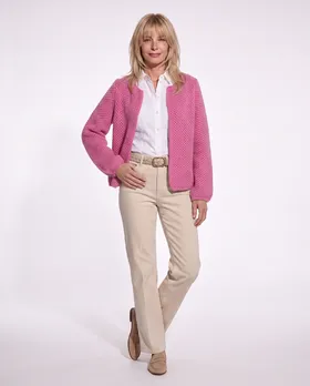 Strickh�lle mit Mohair in  pink von Made in Italy (Bild 3)