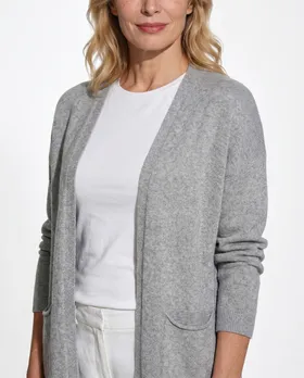 Strickh�lle mit Viskose in  grau von Diana (Bild 3)