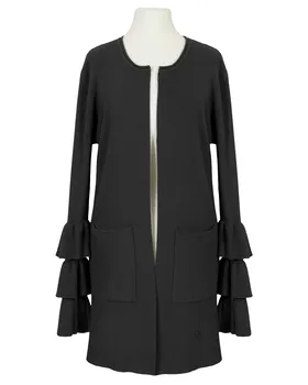Strickh�lle mit Volant in  schwarz von FASHION (Bild 1)