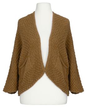 Strickhlle Perlmuster in  cognac von Made in Italy (Bild 1)