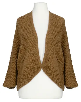 Strickh�lle Perlmuster in  cognac von Made in Italy (Bild 1)