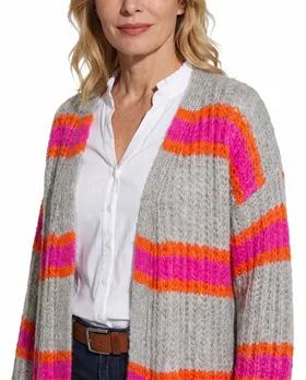 Strickh�lle Streifen in  grau von Selected Touch (Bild 4)