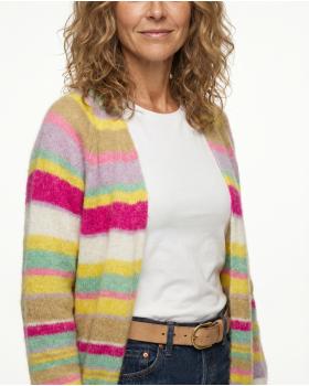 Strickh�lle Streifenmuster in  bunt von Made in Italy (Bild 4)