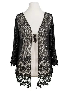 Strickjacke Makramee in  schwarz von RESTART (Bild 1)