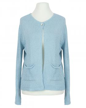 Strickjacke Baumwolle in  hellblau von Selected Touch (Bild 1)