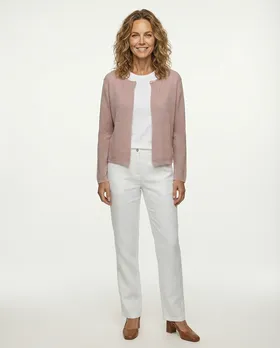 Strickjacke Chenille in  rosa von Spaziodonna (Bild 2)