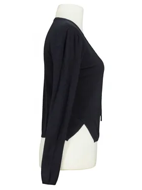 Strickjacke Feinstrick in  schwarz von Spaziodonna (Bild 2)