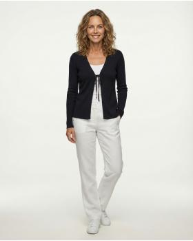 Strickjacke Feinstrick in  schwarz von Spaziodonna (Bild 3)