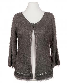 Strickjacke Flauschstrick 2-tlg. in  braun von Spaziodonna (Bild 2)