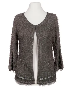Strickjacke Flauschstrick 2-tlg. in  braun von Spaziodonna (Bild 2)