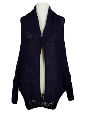 Strickjacke Ballonschnitt in  blau von Spaziodonna (Bild 1)