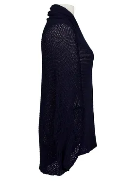 Strickjacke Ballonschnitt in  blau von Spaziodonna (Bild 2)